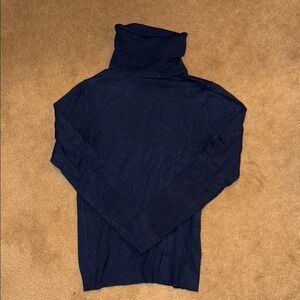 Anthropologie Blue Turtleneck Sweater